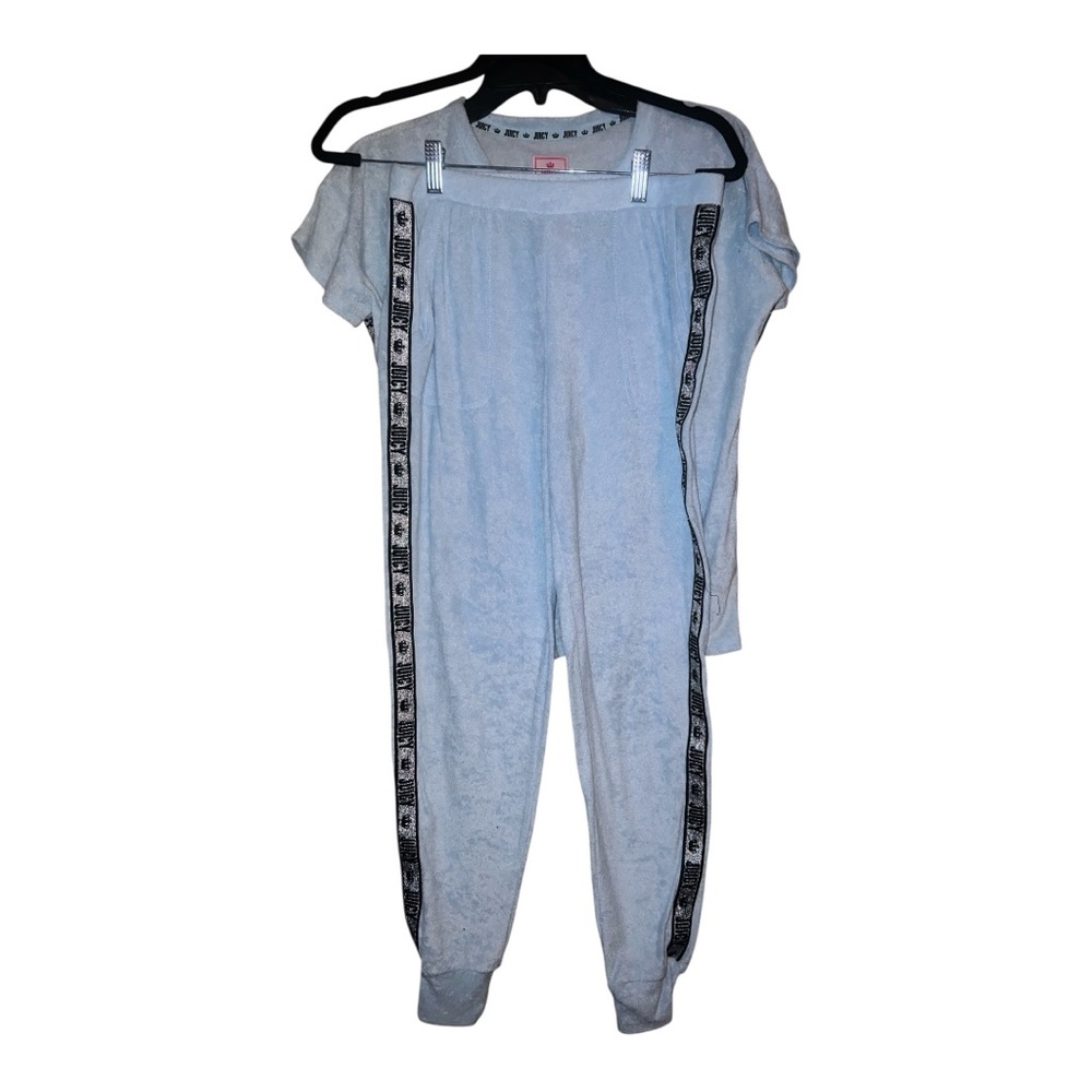 Juicy Couture Soft light Blue terry cloth Lounge Set - Picture 7 of 14